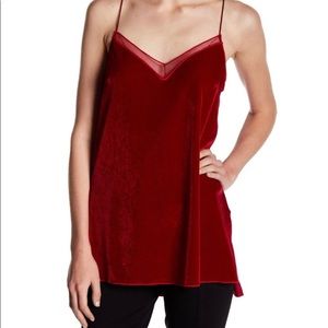 Free People red velvet top